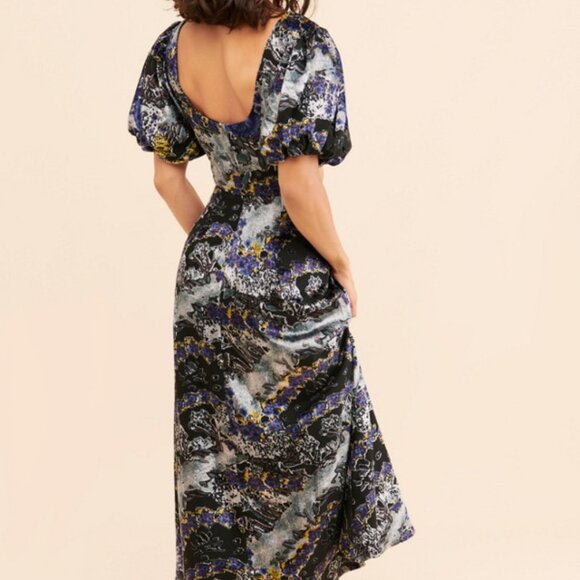 Anthropologie x Let Me Be Burnout Velvet Maxi Dress - Picture 4 of 9